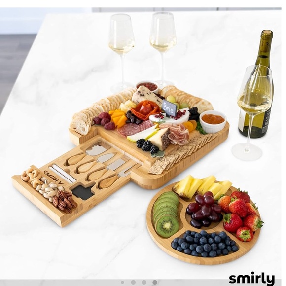 Smirly Charcuterie Board and Knife Set - Picture 5 of 12